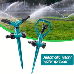 360 Degree 3 Arm Rotating Sprinkler Automatic Nozzle Garden Irrigation