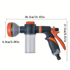 10 Function Foam Spray Gun Garden Watering Car Washing Sprinkler Nozzle