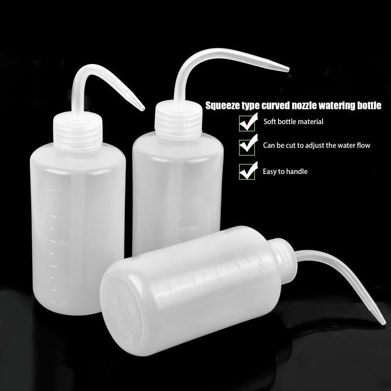 3pcs Plant Watering Bottle 250ml Plastic Safety Squeeze Wash Bottle