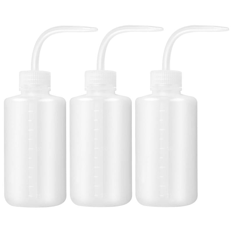 3pcs Plant Watering Bottle 250ml Plastic Safety Squeeze Wash Bottle