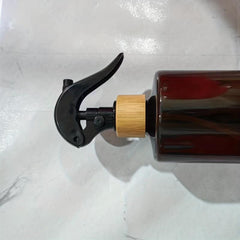 Brown Empty Spray Bottle Pump Cleaning Agent Hand Buckle Plastic Bottle