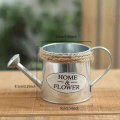 Retro Iron Small Kettle Decoration Home Watering Device Sprinkler Bottle