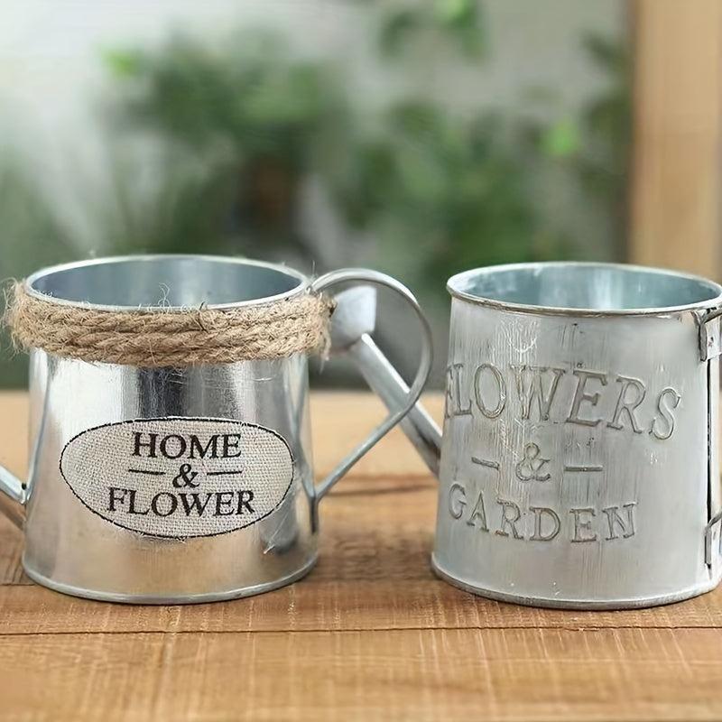 Retro Iron Small Kettle Decoration Home Watering Device Sprinkler Bottle