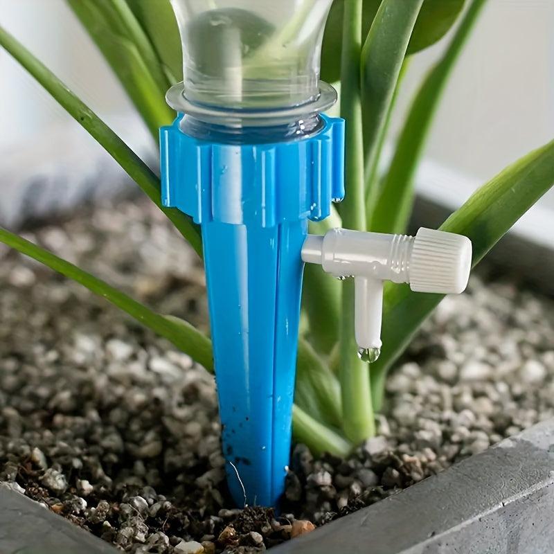 10pcs Plant Watering Spikes w/ Adjustable Valve for Outdoor & Vacation