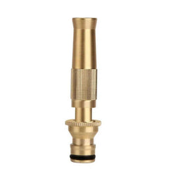 Brass Adjustable Hose Nozzle High Pressure Gun Car Washing Copper Straight Gun