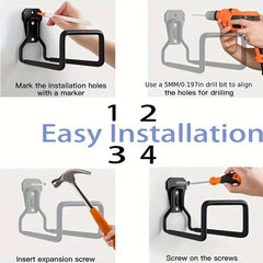 Metal Wall Mount Hose Holder Reel for Garden Irrigation