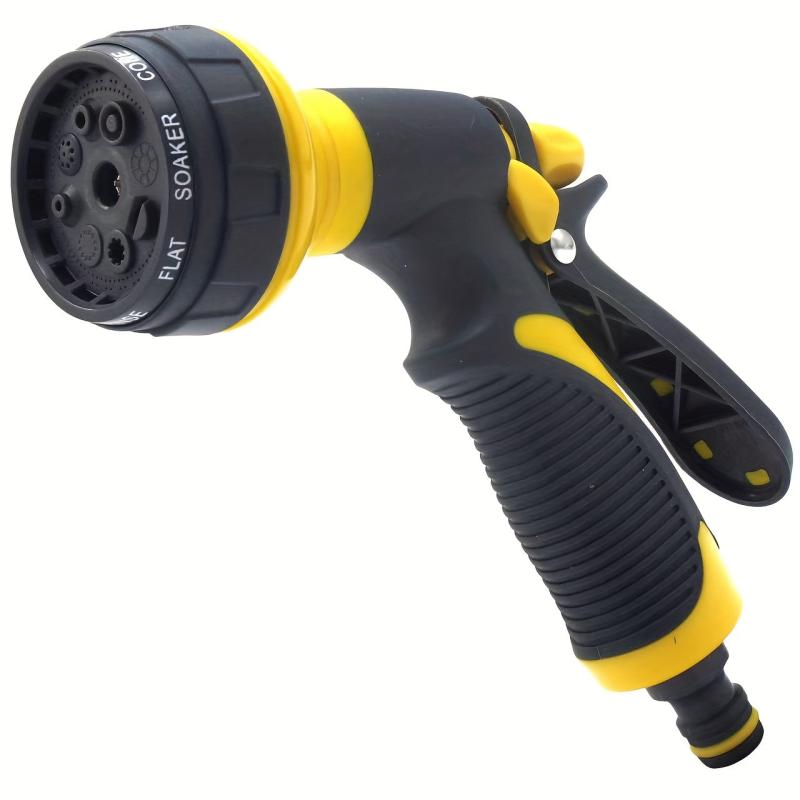Heavy Duty Metal Hose Spray Nozzle 8 Function Water Sprayer
