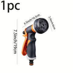Heavy Duty Metal Hose Spray Nozzle 8 Function Water Sprayer