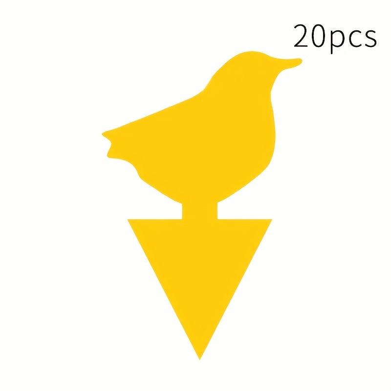 60pcs Yellow Fly Trap Stickers Prevent Aphids
