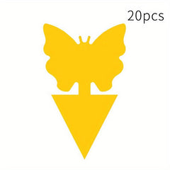 60pcs Yellow Fly Trap Stickers Prevent Aphids