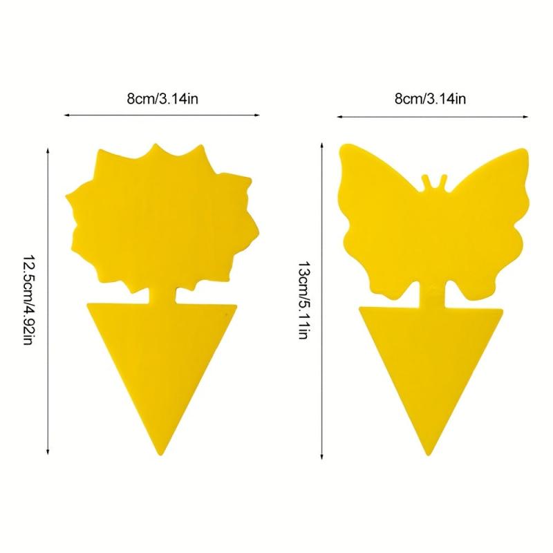 20PCS Yellow Insect Sticky Board Plant Pest Control Catcher