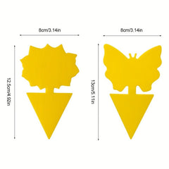 20PCS Yellow Insect Sticky Board Plant Pest Control Catcher