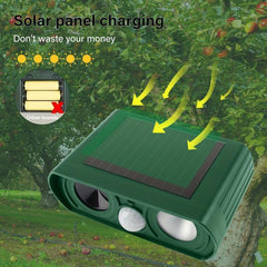 Solar Animal Repeller Ultrasonic Outdoor Mole Repellent