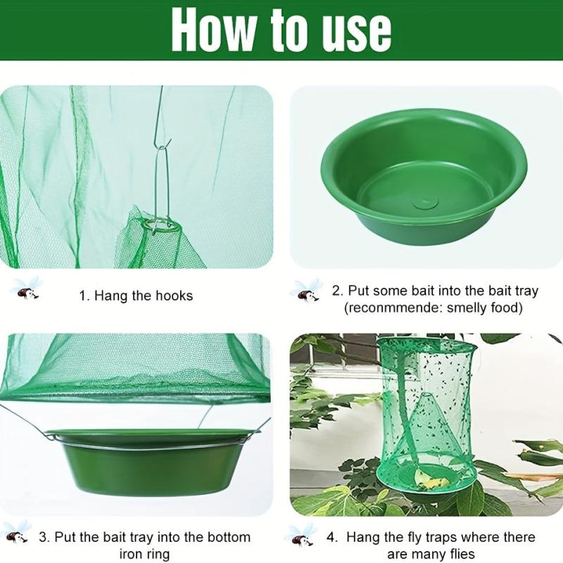 8 Pack Reusable Fly Traps Indoor & Outdoor Pest Control