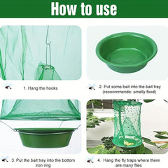 8 Pack Reusable Fly Traps Indoor & Outdoor Pest Control