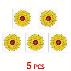 Sunflower Style Fly Traps Window Fly Stickers - 30pcs