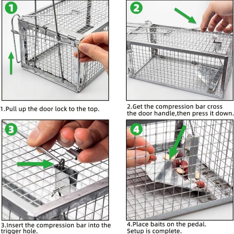 Humane Rat Trap Chipmunk Rodent Trap Indoor Outdoor Small Animal Mouse Voles Ham