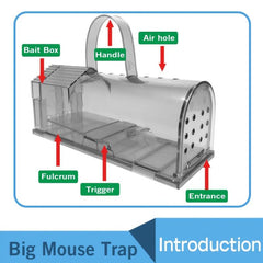 Catch & Release Humane Mouse Traps - Reusable Live Mice Trap