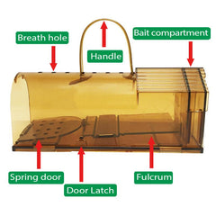 Catch & Release Humane Mouse Traps - Reusable Live Mice Trap