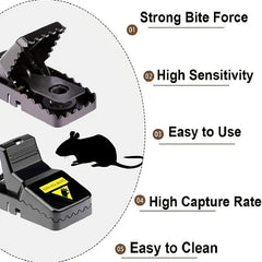 1pc Mouse Trap Rat Trap 12 Pack Mouse Traps Indoor Safe And Reusable