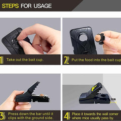 1pc Mouse Trap Rat Trap 12 Pack Mouse Traps Indoor Safe And Reusable