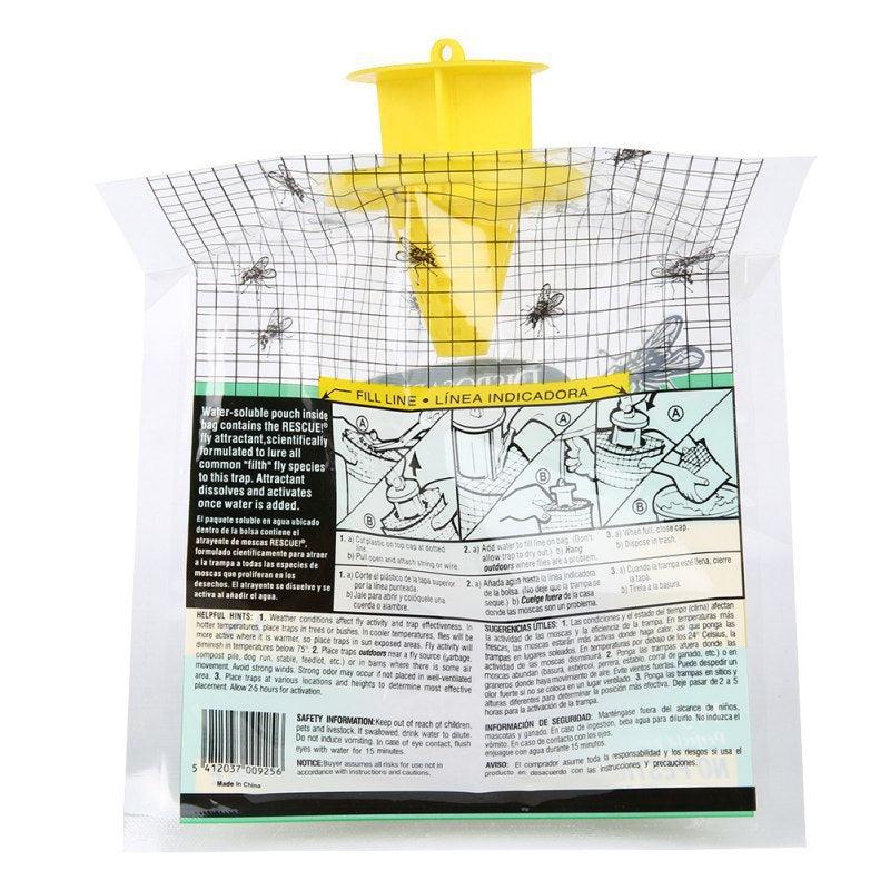 Disposable Outdoor Fly Trap Bag - Eliminate Flies Instantly