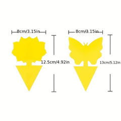 5pcs Yellow Sticky Bug Traps for Fly Pest Insect Control