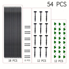 Greenhouse Plant Protection Bracket Set with Fiber Rod Insect Net Arch