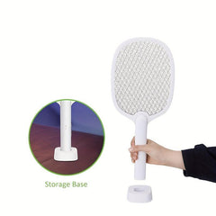 Standable Mosquito Swatter with Base for Indoor and Outdoor Use