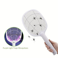 Standable Mosquito Swatter with Base for Indoor and Outdoor Use