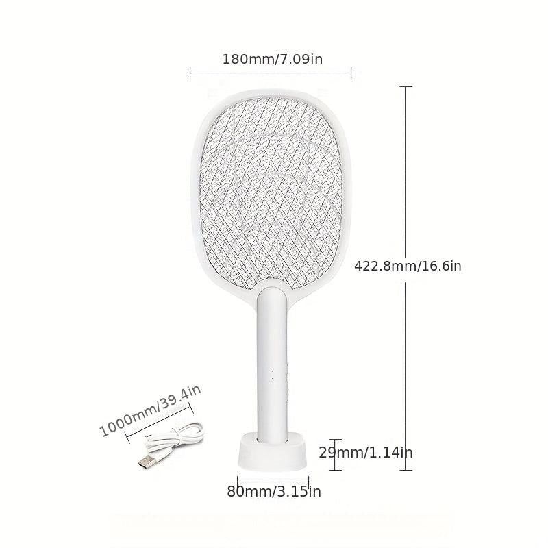 Standable Mosquito Swatter with Base for Indoor and Outdoor Use