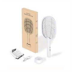 Standable Mosquito Swatter with Base for Indoor and Outdoor Use