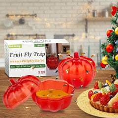 2pcs Fruit Fly Trap Pumpkin Shape Fruit Fly Killer Fly Catcher And Gnat Trap
