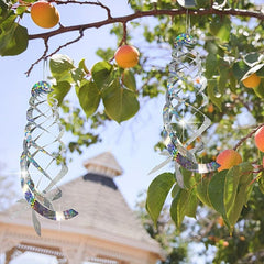 3pcs Bird Repellent Spiral Reflectors Silvery Mylar Spinner