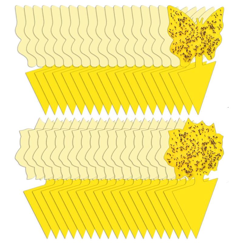 Yellow Sticky Traps Fruit Fly Trap Indoor/Outdoor Mosquito Bug