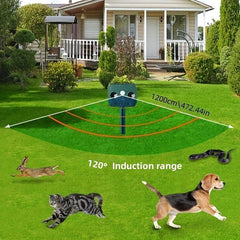 Solar Ultrasonic Animal Repellent Waterproof Sensor