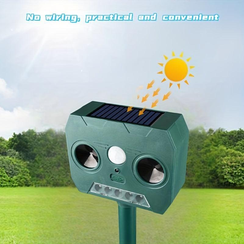 Solar Ultrasonic Animal Repellent Waterproof Sensor