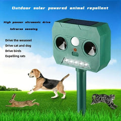 Solar Ultrasonic Animal Repellent Waterproof Sensor