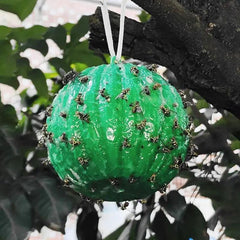 Pumpkin Shape Fly Trap Ball Yellow Green Pest Control