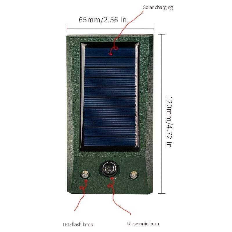 Mini Bird Repellent Ultrasonic Pigeon Deterrent LED Flashing Pest Controller
