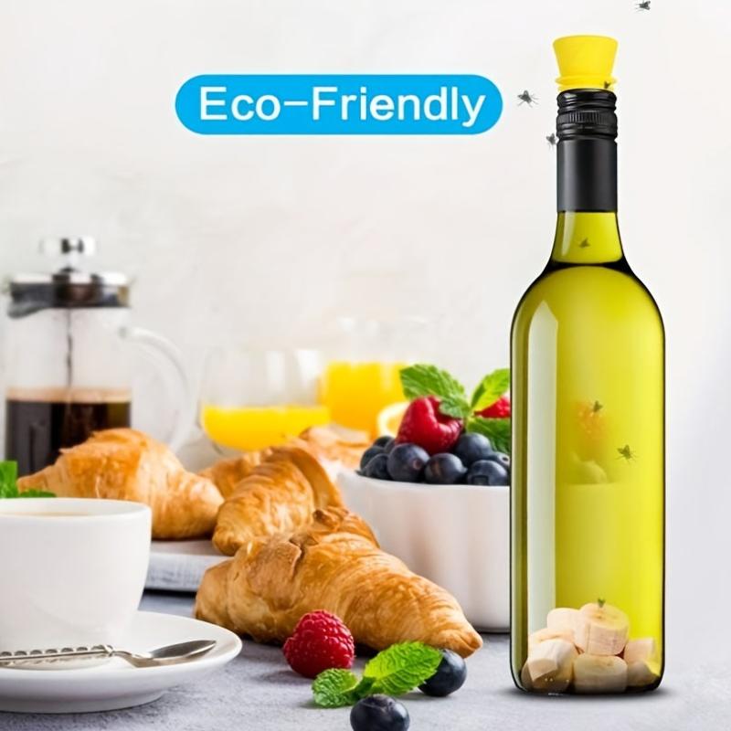 4pcs Fruit Fly Bottle Top Trap Non Toxic Indoor Outdoor Pest Control