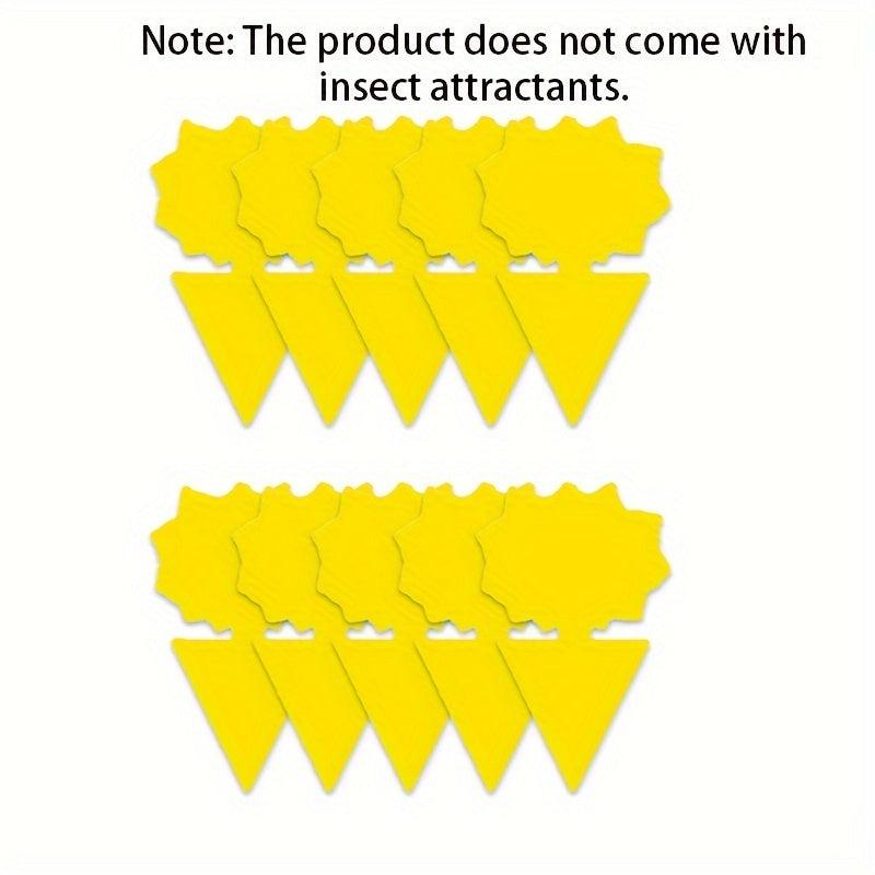 10pcs Butterfly Sun Fruit Fly Traps Yellow Sticky Bug Traps Non Toxic Odorless