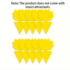 10pcs Butterfly Sun Fruit Fly Traps Yellow Sticky Bug Traps Non Toxic Odorless