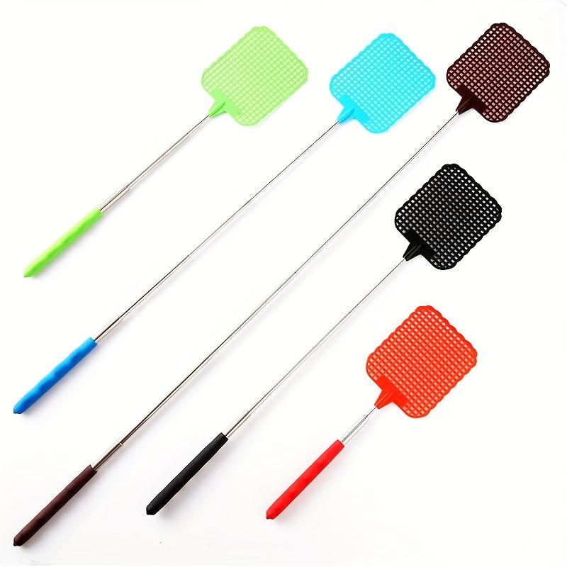 Mini Retractable Fly Swatter Stainless Steel Handle