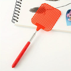 Mini Retractable Fly Swatter Stainless Steel Handle