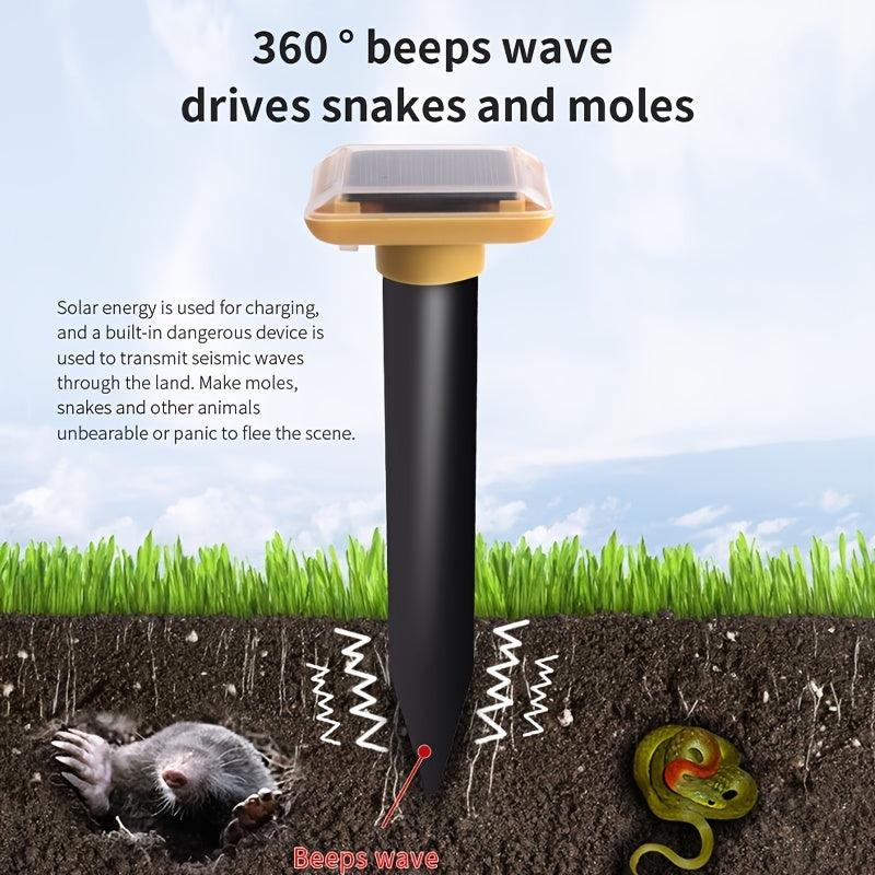 Solar Energy Mole Driving Vibrating Buzzer IP55 Waterproof Snake Repellent