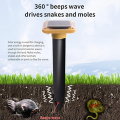 Solar Energy Mole Driving Vibrating Buzzer IP55 Waterproof Snake Repellent