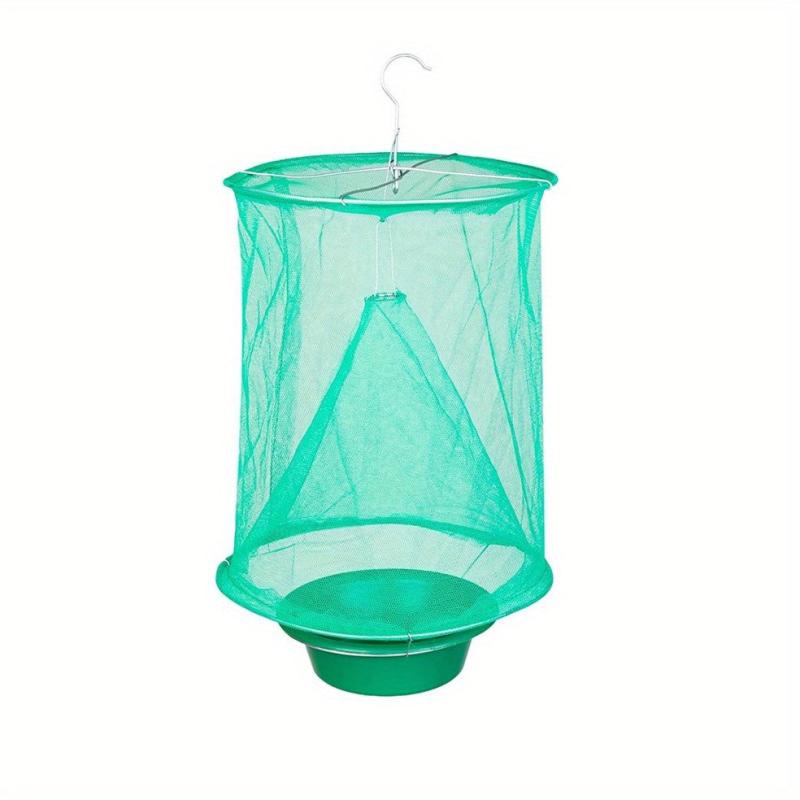10pcs Green Cage Fly Traps Reusable Hanging Indoor/Outdoor Family Farms