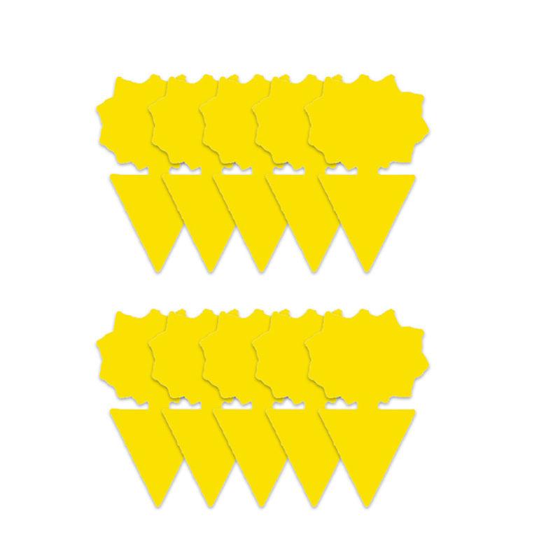 10pcs Fungus Gnat Killer Yellow Sticky Insect Traps Indoor Outdoor