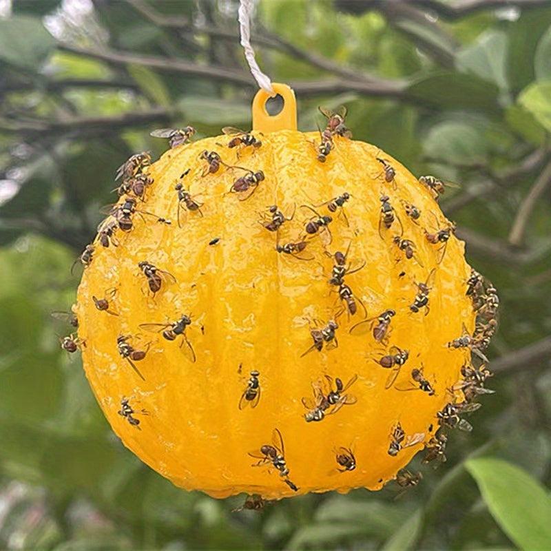 1pc Pumpkin Sticky Fly Trap Ball Outdoor Pest Control